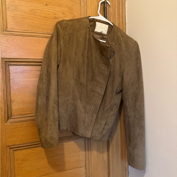 Maje Brown Suede Jacket - Picture 3 of 5